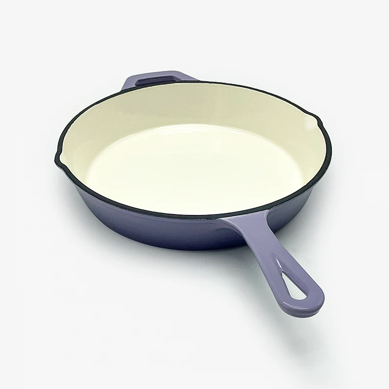 Cast Iron Enamel Skillet Pan Cast Iron Frying Pan Grill Cookware Enamel Cast Iron Cooking Griddle Pan