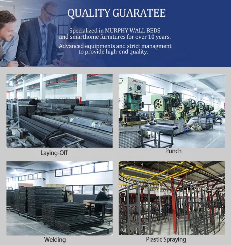 steel bed frame and cabinet system Laminated particleboard freestanding horizontal wall mounted table bed