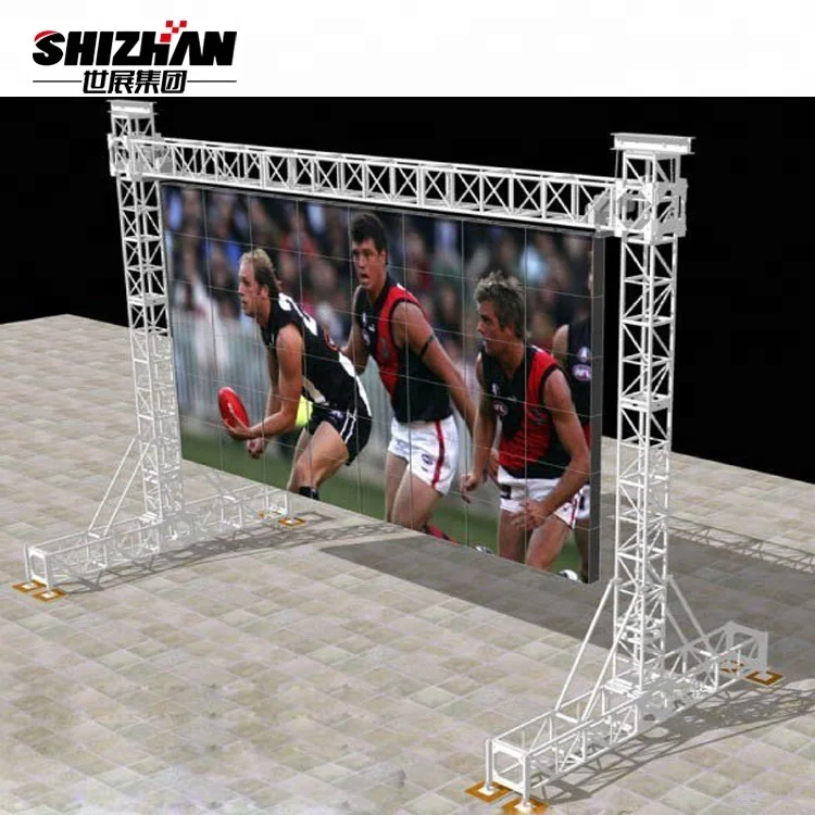 Outdoor 12 Inch Aluminum Lighting Truss Stand System With LED Screen