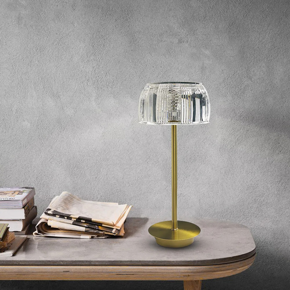 Modern Lamps Home Decor Dimmable Bedside Touch Metal LED Table Lamp Restaurant Bar
