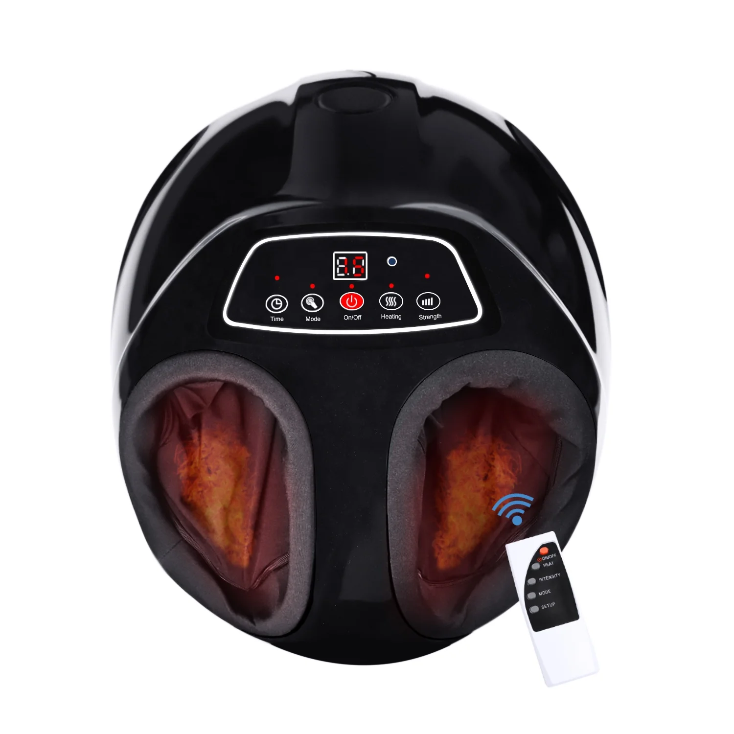 Hot Sell Factory Wholesale EMS Electric Air Pressure Shiatsu Scraping Foot Massager Machine Device with Heating