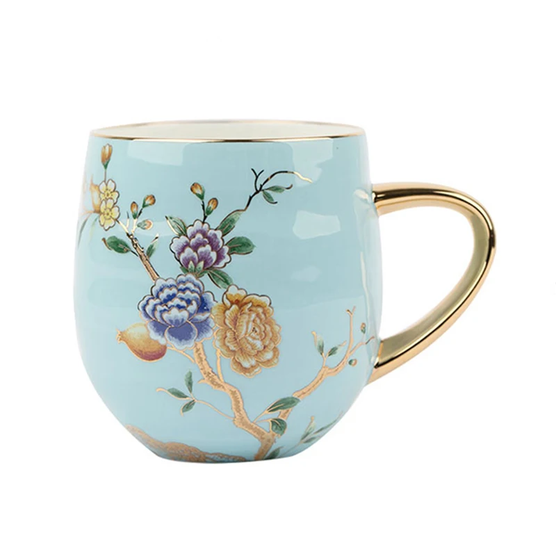 Teetasse Wholesale custom stoneware cups taza de te porcelain cup white tea cup,  bubble tea cups reusable, ceramic coffee cups