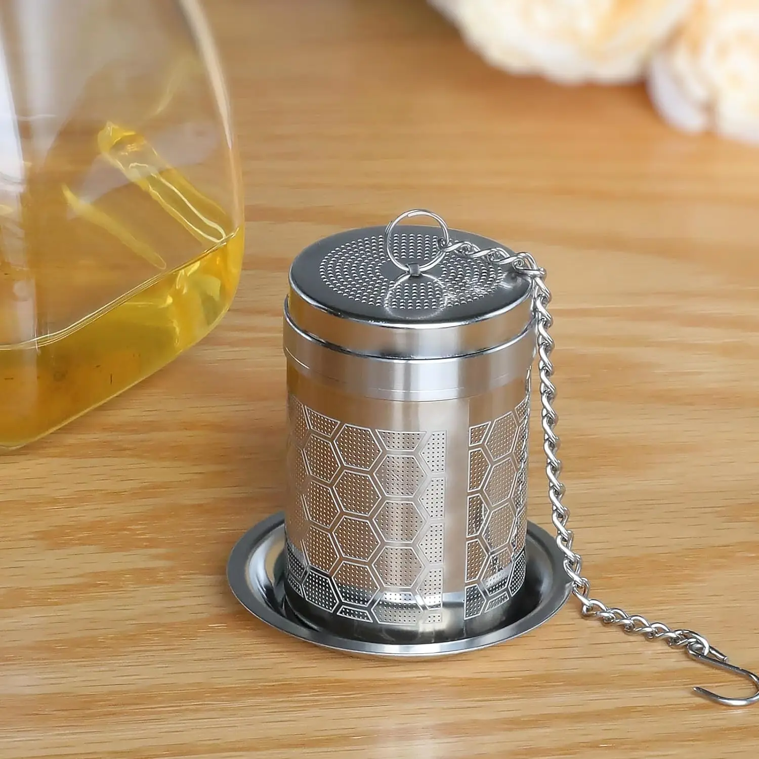 Stainless Steel Tea Infuser Tea Leaves Spice Seasoning Ball Strainer Filter