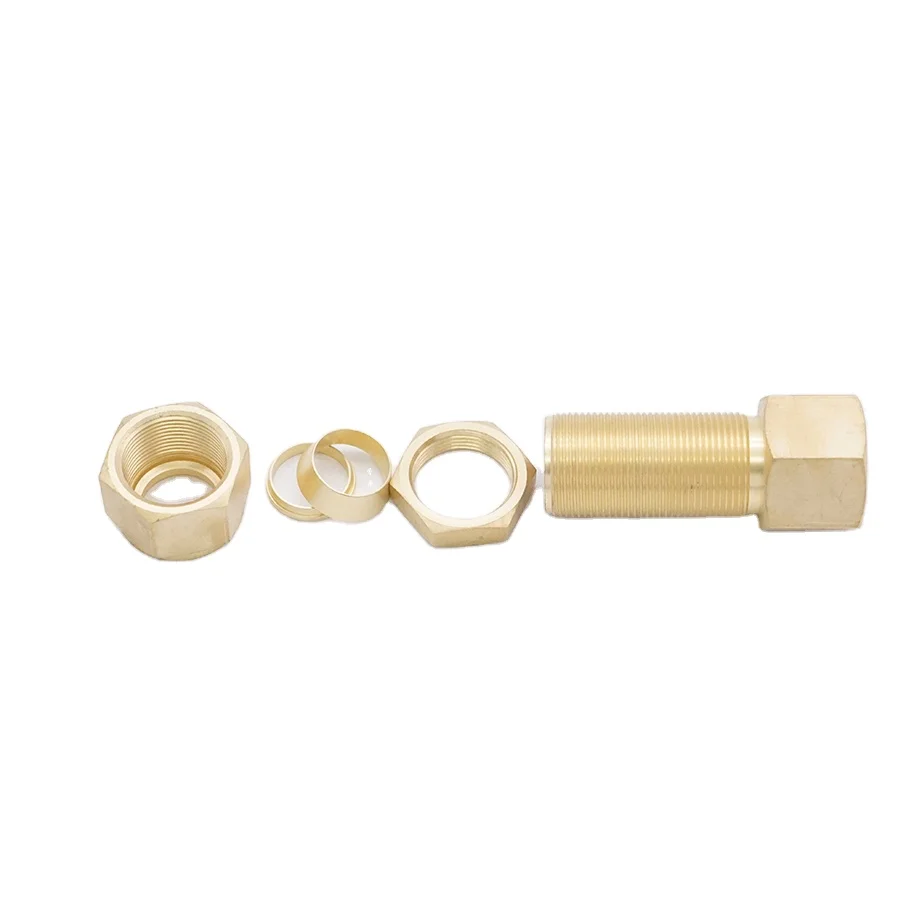 Air brake multi-type nylon pipe and other shapes gas pipe fittings brass quick connector union
