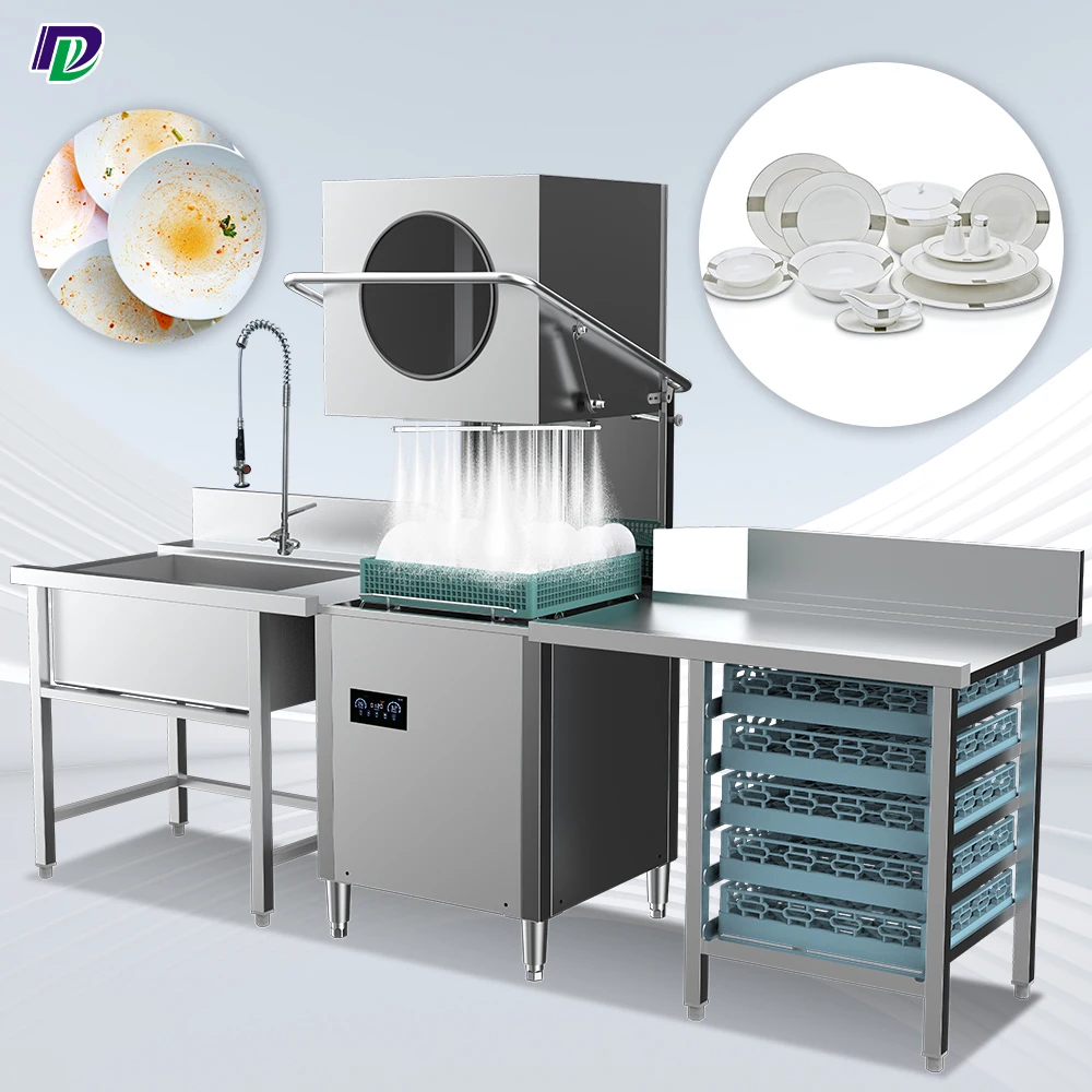 High Efficiency Commercial Restaurant Dishwasher Machine Kitchen Smart Dishwasher Industrial Freestanding Dishwasher