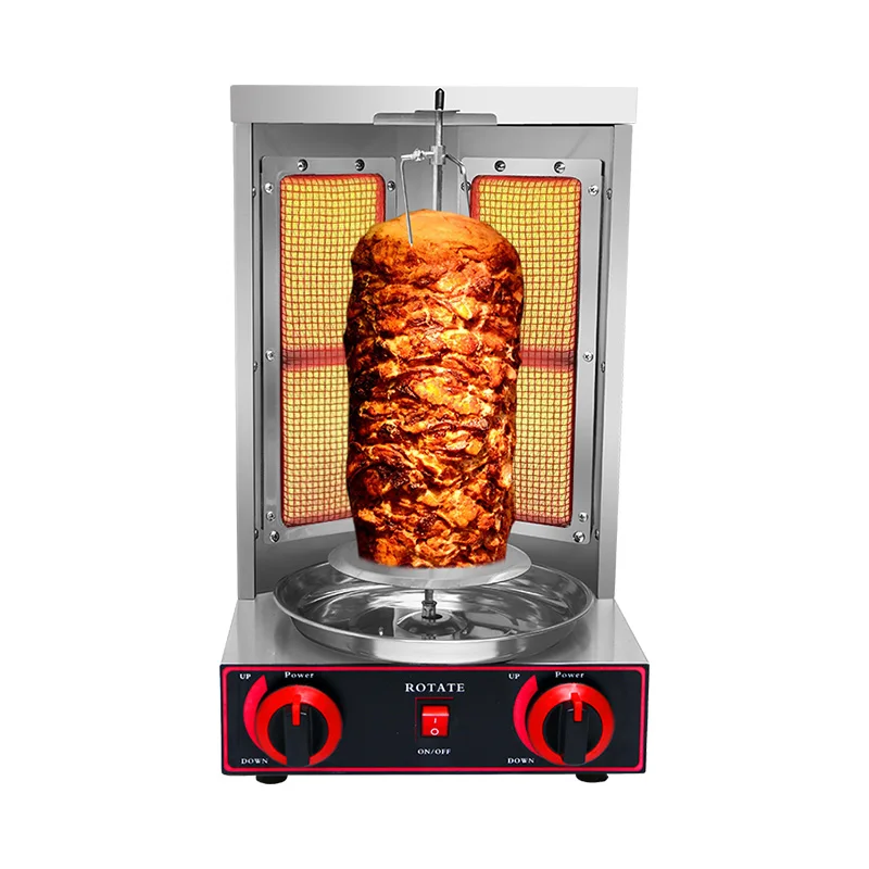  Оптовая продажа 2 горелки устройство для приготовления шаурмы газ Doner кебаб открытый продажи
