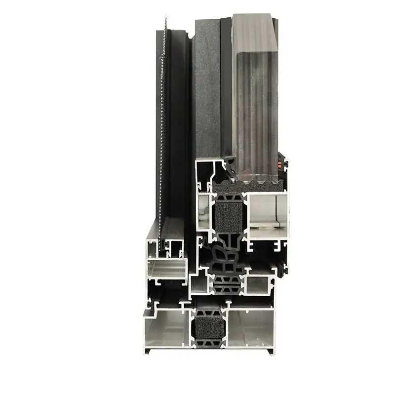 Sound proof aluminum tempered glass windows thermal break laminated glass casement aluminum windows