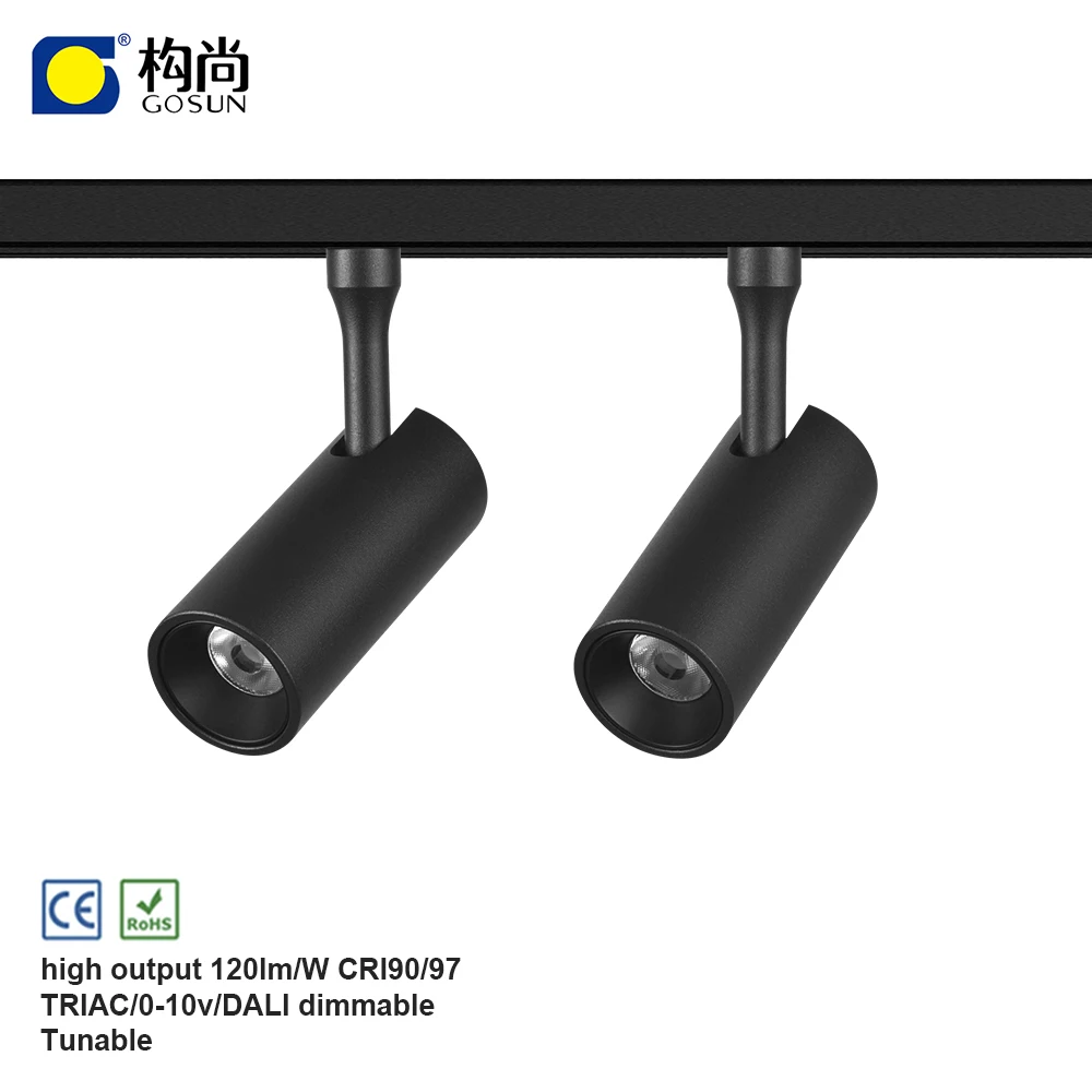 Ultra-thin easy install modern suspended lamp spot light 2*8W magnetic led track lights