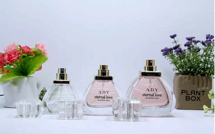 Low Price polygon round bottles 30 ml spray container travel empty sample glass perfume bottle perfumery