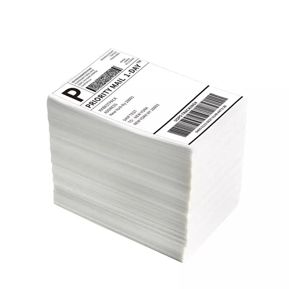 Compatible Zebra Rollo Printer4x6 Thermal Labels 500 Fanfold Thermal Printer Labels Shipping Labels 4x6