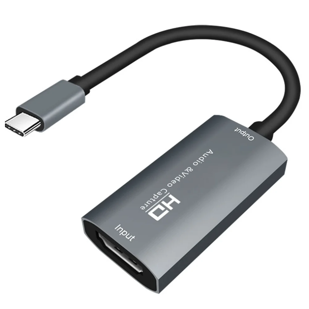 HDMI to USB-C Video Capture Card HD 1080P Type C to HDMI Video Capture Board Game Record Live Streaming Broadcast