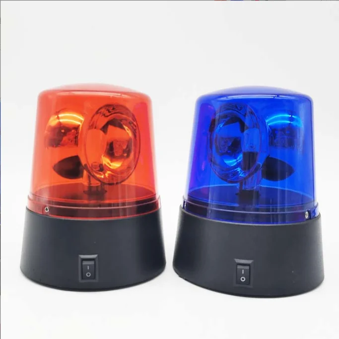 Car LED Flashing Circular Signal Light Battery Power Ceiling Flash Light Warning Lamp For Cargo Truck Vehicle School Bus