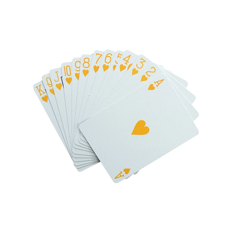 High quality playing card Luxury black gold plastic poker waterproof black playing cards