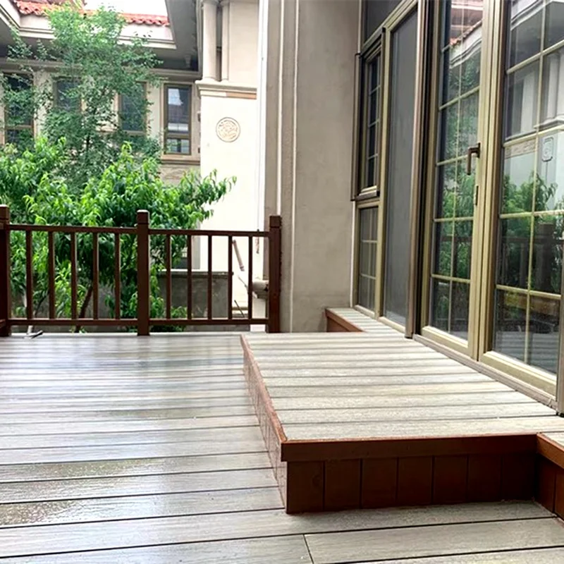 Quality Assurance Wear-resistant Wpc Terrace Flooring Manufacturer Wood Grain Wpc Decking Flooring Board