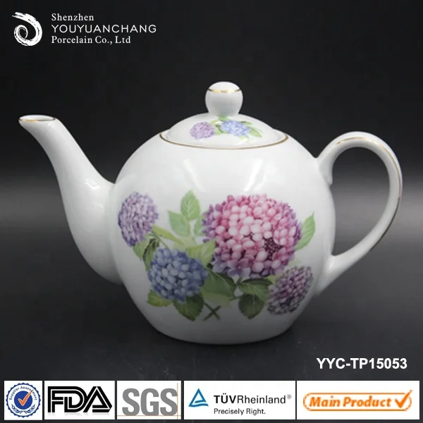 
600cc 700cc 800cc 1000cc 1200cc 1500cc round shape ball porcelain tea coffee pot 