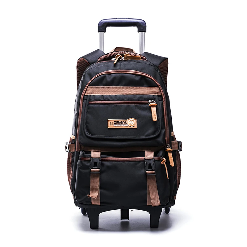 Custom  Trolley  Sets With Detachable Children Kids Backpack Wheeled trolley school bags For Teenagers