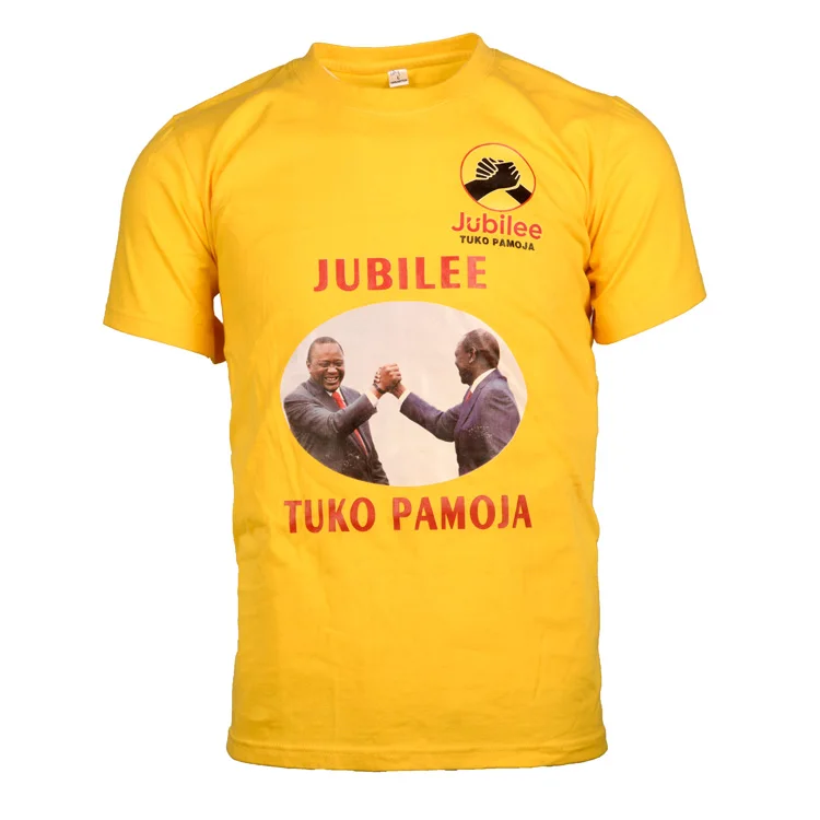 Election Campaign  Round Neck  Plus Size  Printing logo  t Shirt for President