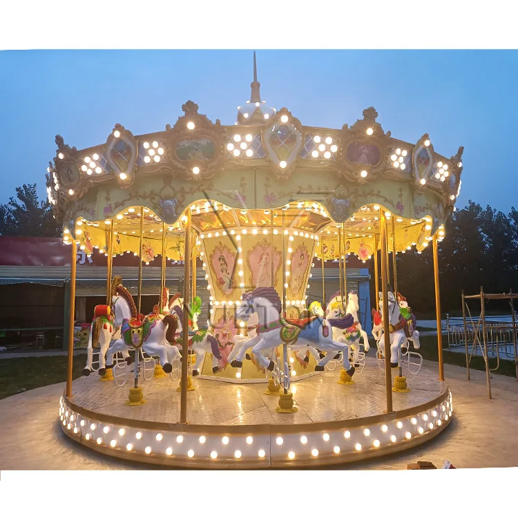 Amusement Ride 16 Seats Carrousel Horse Merry Go Round Carousel