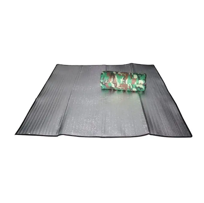 Portable Waterproof Foldable Aluminum Eva Foil Sleeping Pad for Camping Double Side Picnic Blanket Mat