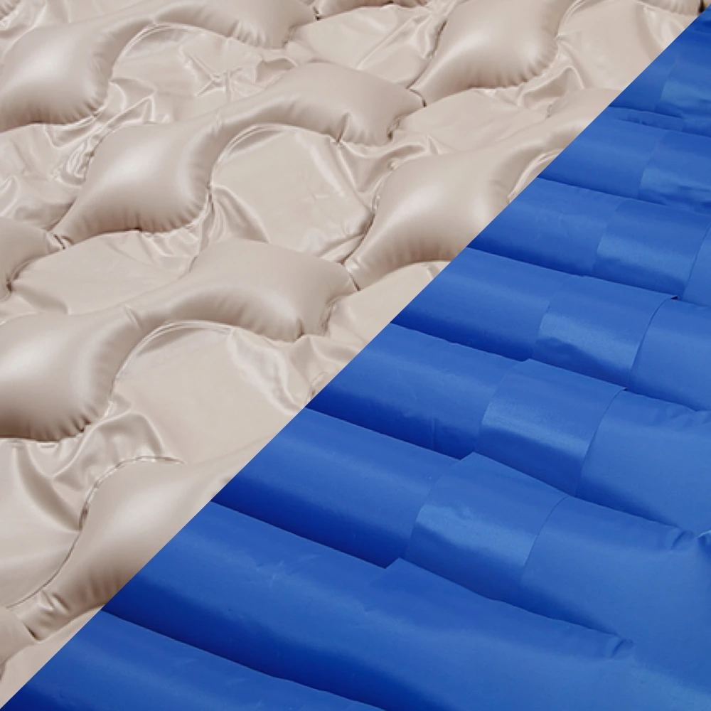 medical striped Foldable inflatable comfortable Ripple anti-decubitus medical tubular mattress for home care