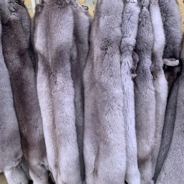 Genuine Soft Fluffy Natural Blue Fox Red Fox Silver Fox Fur Skins Pelts Hides