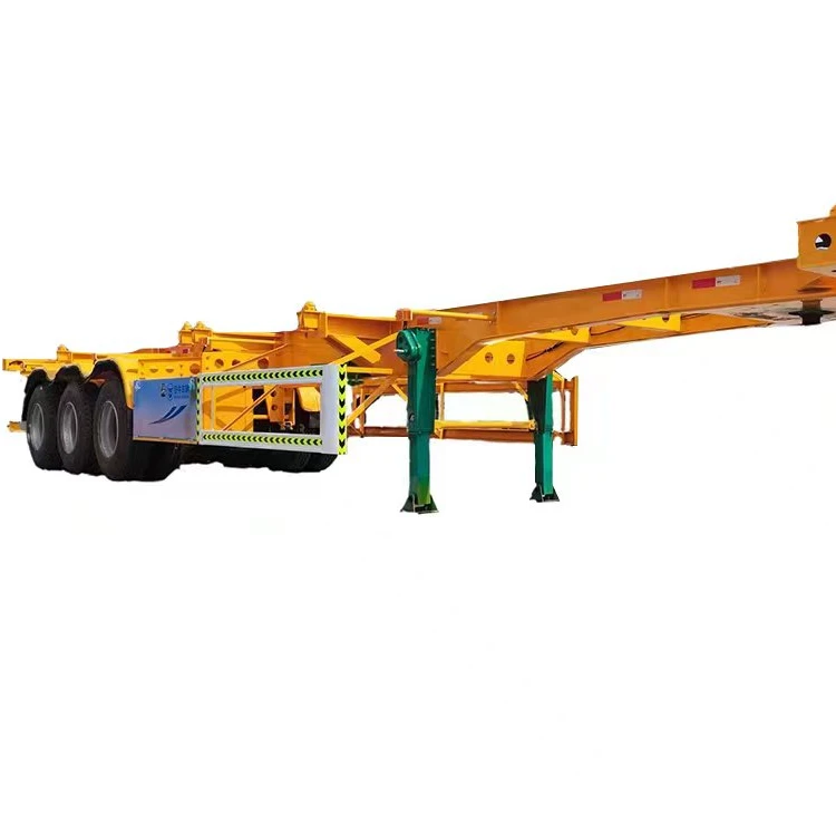 Online wholesale high environmental protection 3 axis 20 feet road railway combined transport container semi trailer chassis con