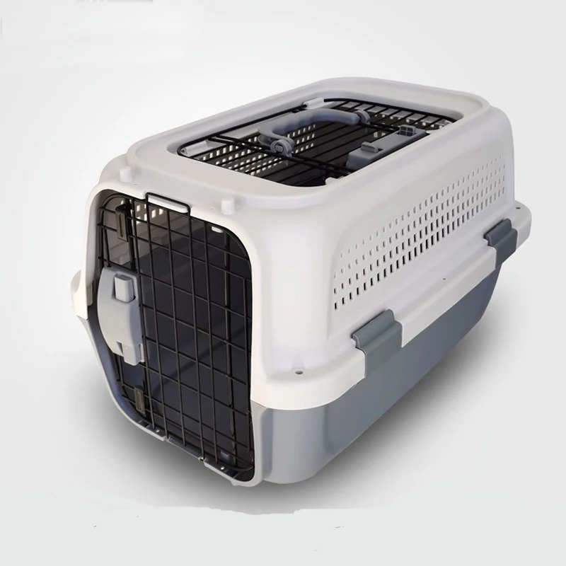 Переносная пластиковая воздушная коробка высокого качества, переносная клетка для кроликов, собак, кошек, переноска для путешествий, для домашних животных