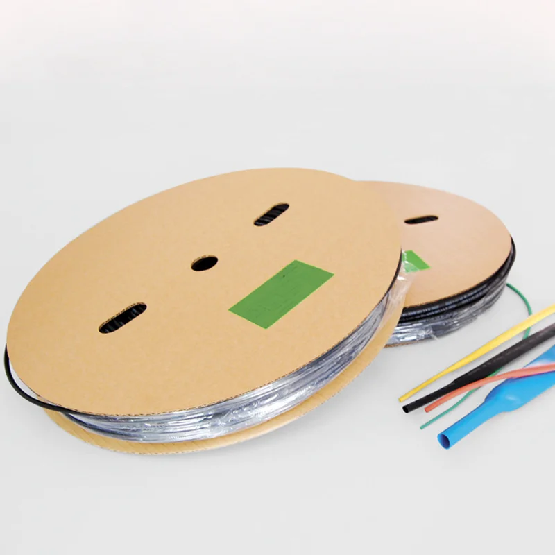 Transparent red white yellow blue green black Single wall heat shrink tube shrinkable tubes Insulated protection Shrinkage pipe