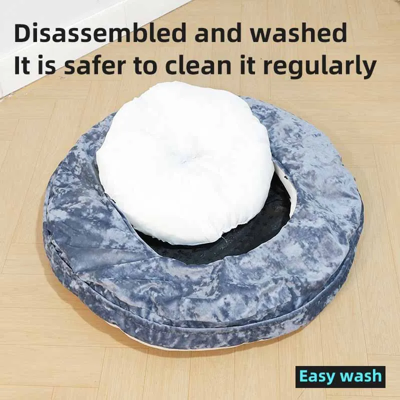 Factory pop-up direct sales high quality corduroy cooling fabric 3D PP cotton dual-purpose cool cat bed