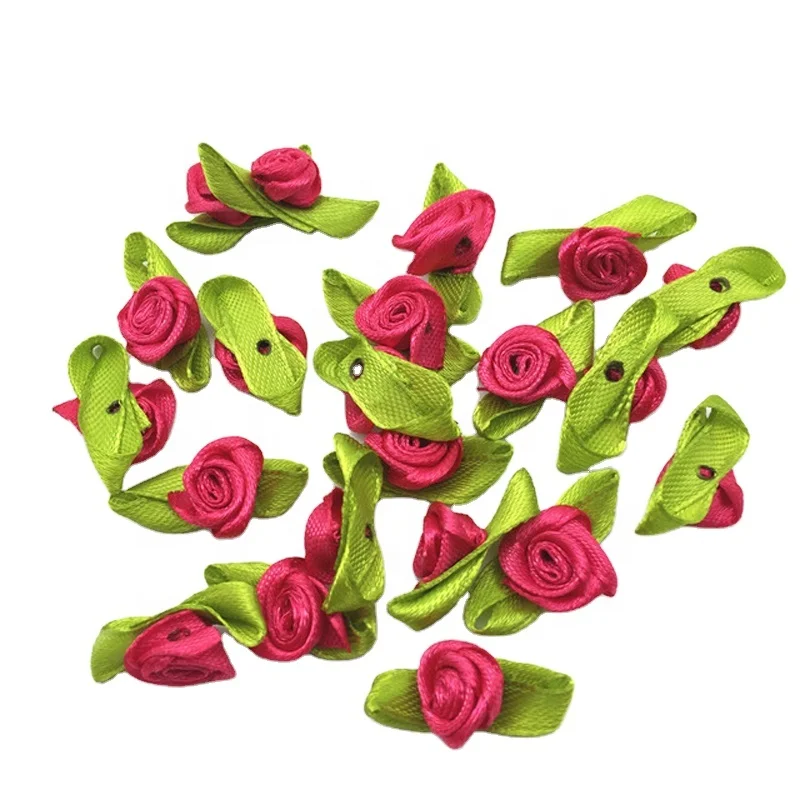 Gordon Ribbons 196 Colors Mini Satin Ribbon Roses Bows For Rosette Decorative Customized Underwear Garment Bra Lingerie