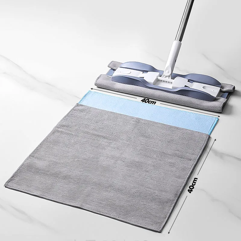 Durable Lint-free High-quality Multipurpose Cleaning Rags 40*40CM (Value Pack of 10) Reusable Mop Towels
