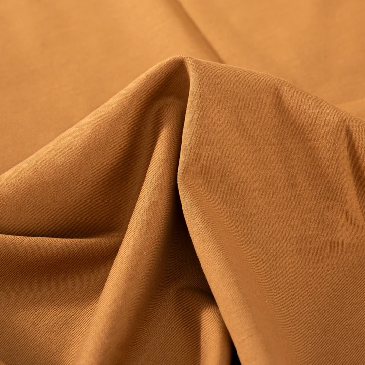 textile fabric wholesale 47.5% Cotton 47.5% Recycled Cellulose Fiber 5% Spandex mixed elastic rayon cotton fabric