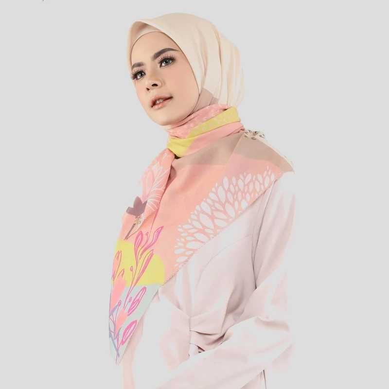 Custom Wholesale Fashion Islam Malaysia Muslim Women Hijab Chiffon Scarf Plain Solid Color Hijabs Shawls