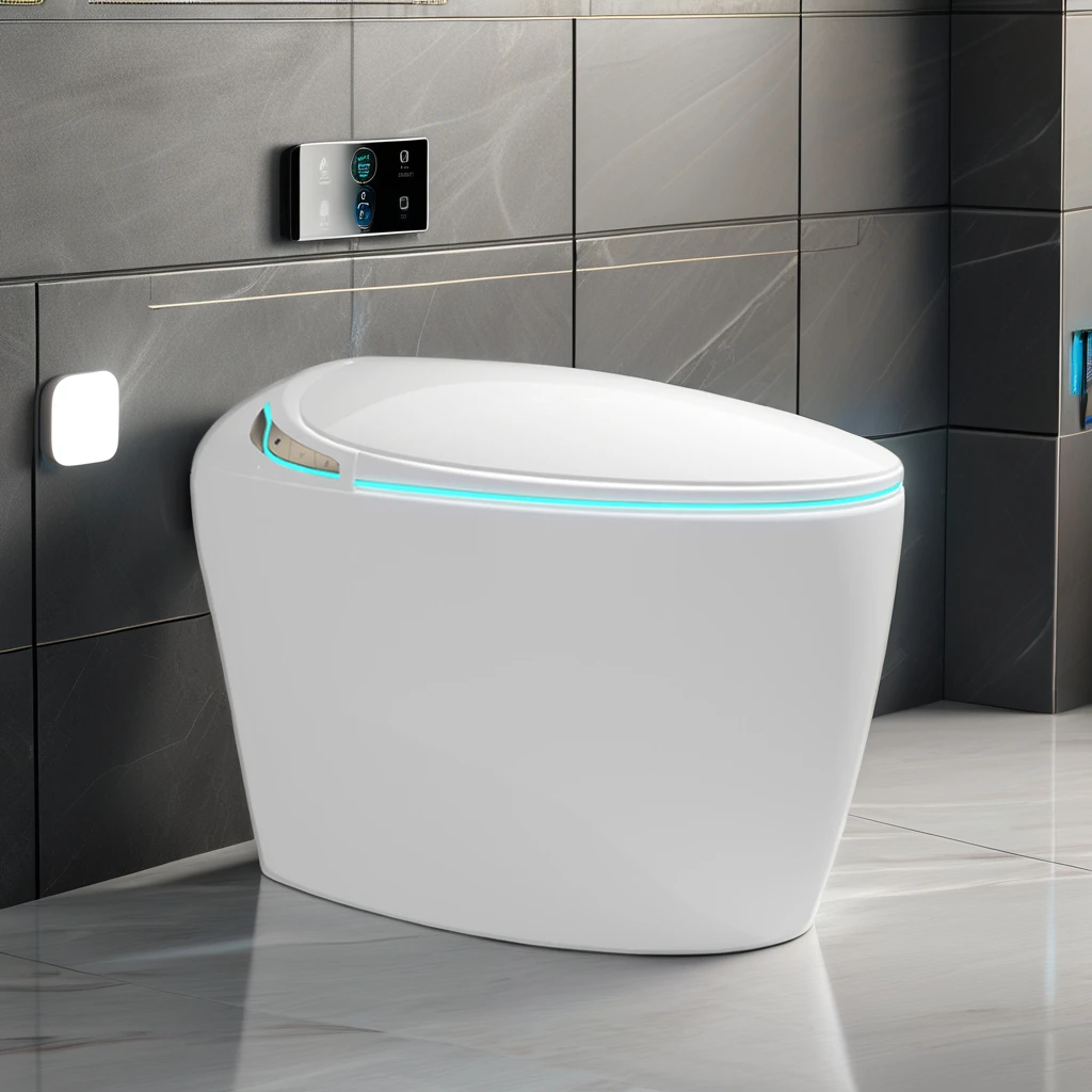Hot sale automatic smart toilet bowl bathroom ceramic one piece auto sensor flush electric intelligent wc toilet commode