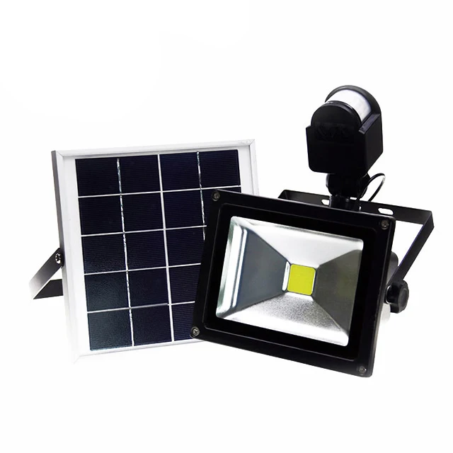 Factory wholesale IP65 motion sensor led flood light 10W 20W 30W 50W outdoor motion sensor solar flood light