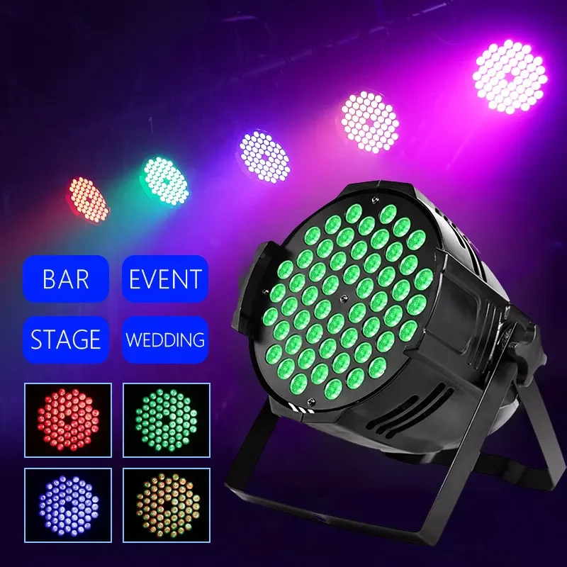 54*3w rgb 3in1 led warm par light power supply 6in1 led stage light high power led 54pcs stage par lighting