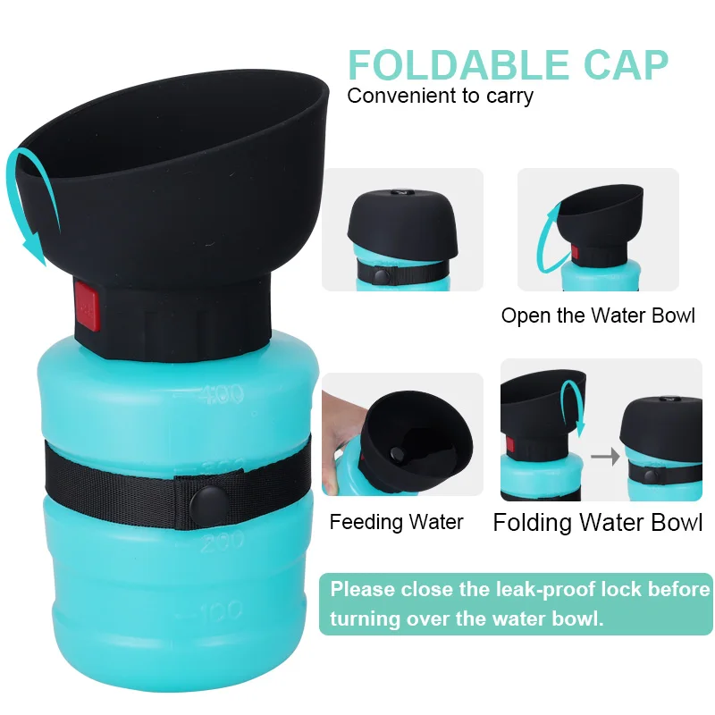 Amazon Top Seller New Design Outdoor Animal Feeding Drinking Cup Bowl Dog Travel Portable Pet Water Bottle for Dogs