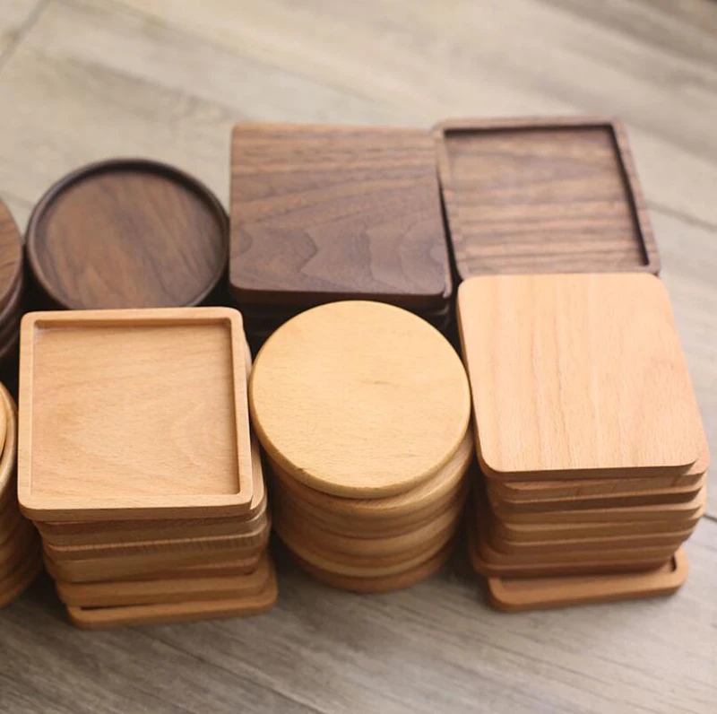 Hot Sale Coaster Wood Nature Engraved Wooden Pallet Custom Wood Coaster