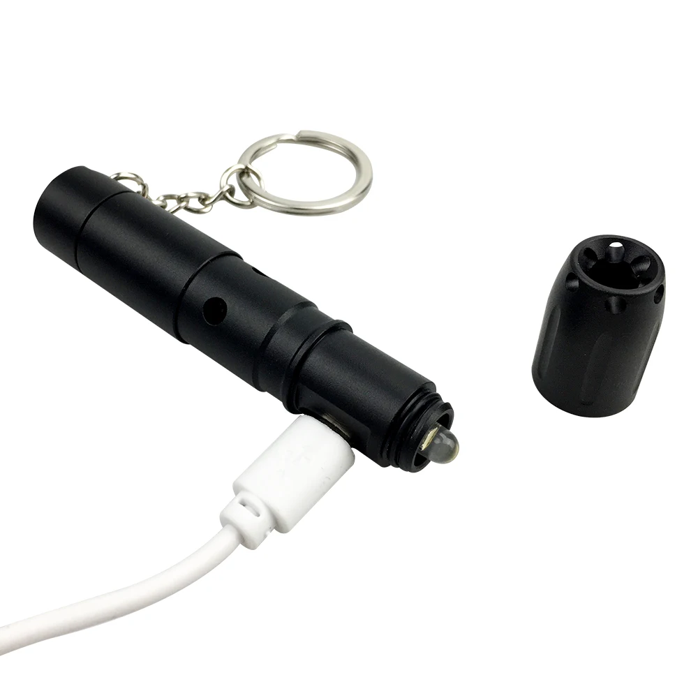 
Portable Personal safety alarm Rechargeable Led small flashlight Stroboscopic hazard indication Multi function Alarm 