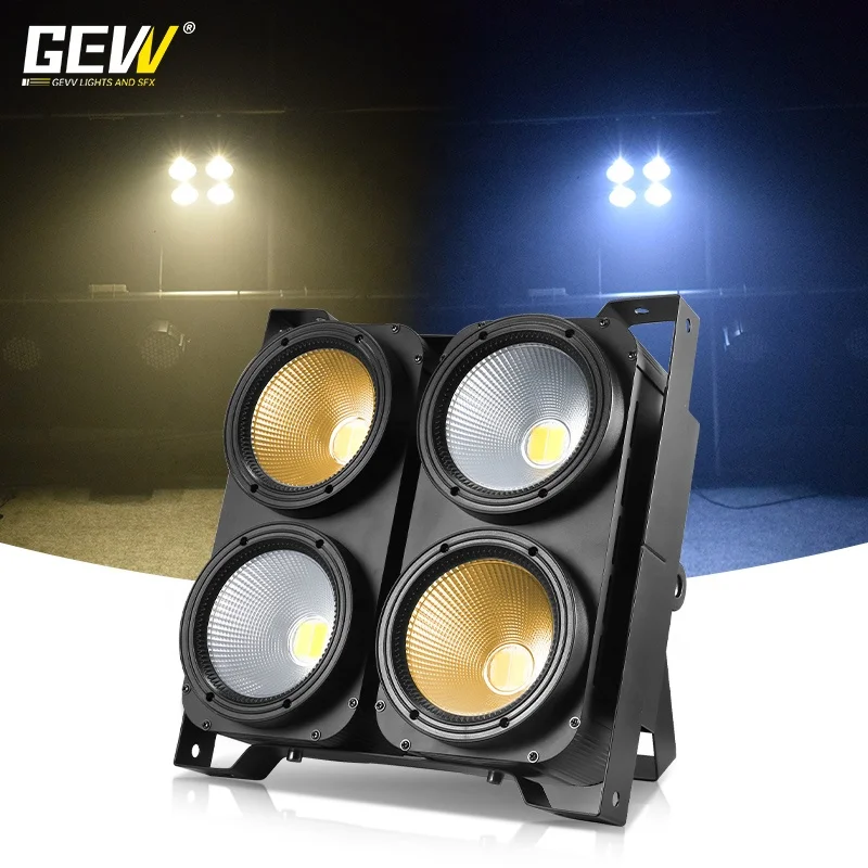 Warm White 400w LED Audience 4 Eyes COB Blinder Light DMX Optional LED Stage Effect Par Light