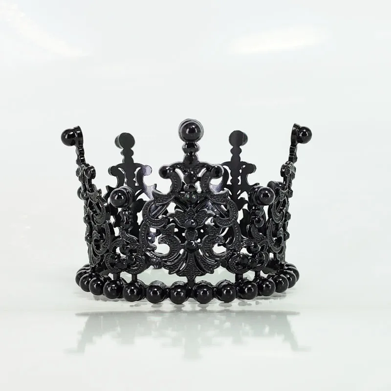 Mini Tiara Cake Topper gold Crystal Pearl Vintage Wedding Cake Crown Birthday Baby Shower Cake Topper