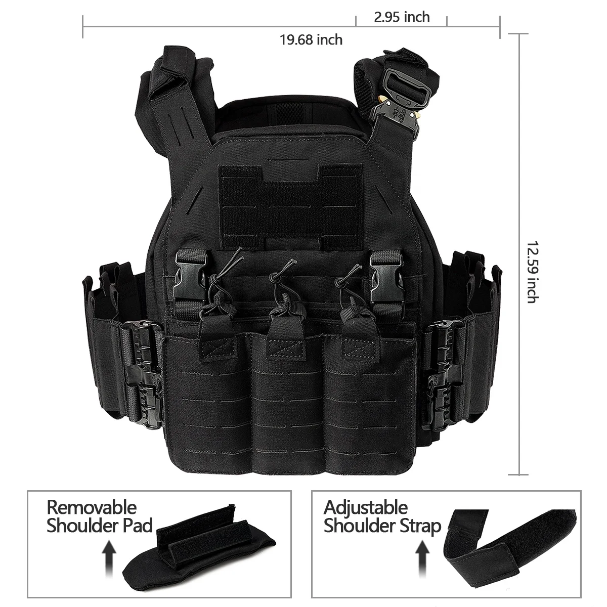 ActionUnion wholesale Military Tactical Combat Vest With Molle System For Special Forces Wargame militer Vest