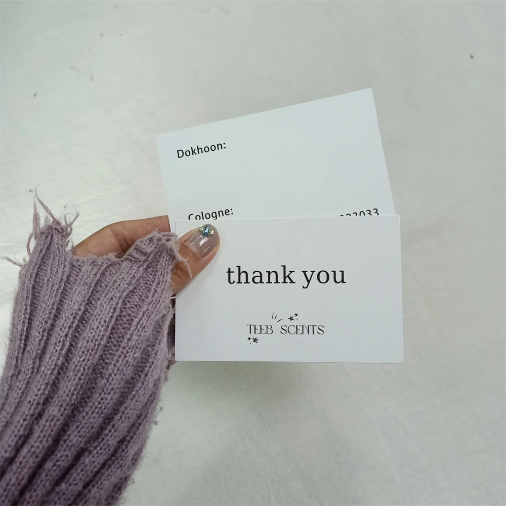Wholesale Custom Printed Color 400gsm Coated Paper Business Greeting Thank You Cards For Small Business