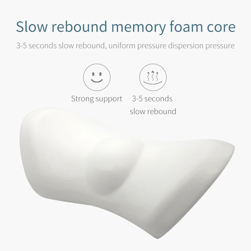 memory foam lower back pain relief lumbar support cushion pillows support correct posture back rest pillow