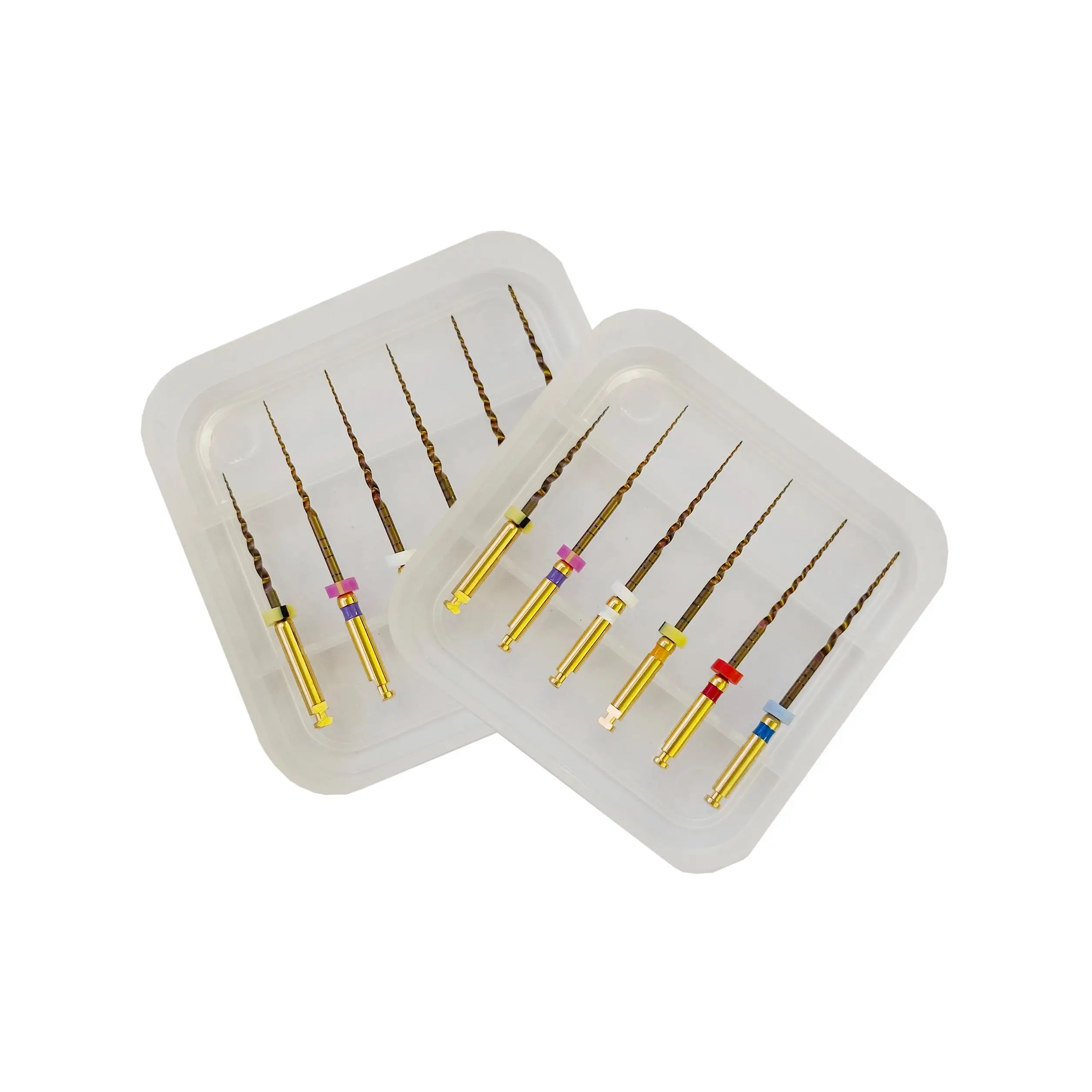 Dental Instruments Heat Activated Niti Blue/Gold Super Rotary Files For Endodontic Motor