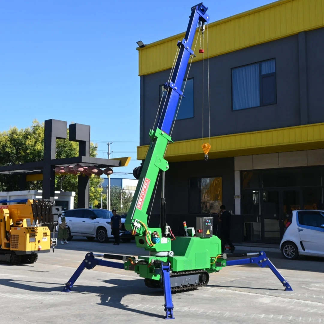 High Quality Crane Spider 19m 8ton Crawler Crane Spider Lifting Crane With Fly Jib Low Price