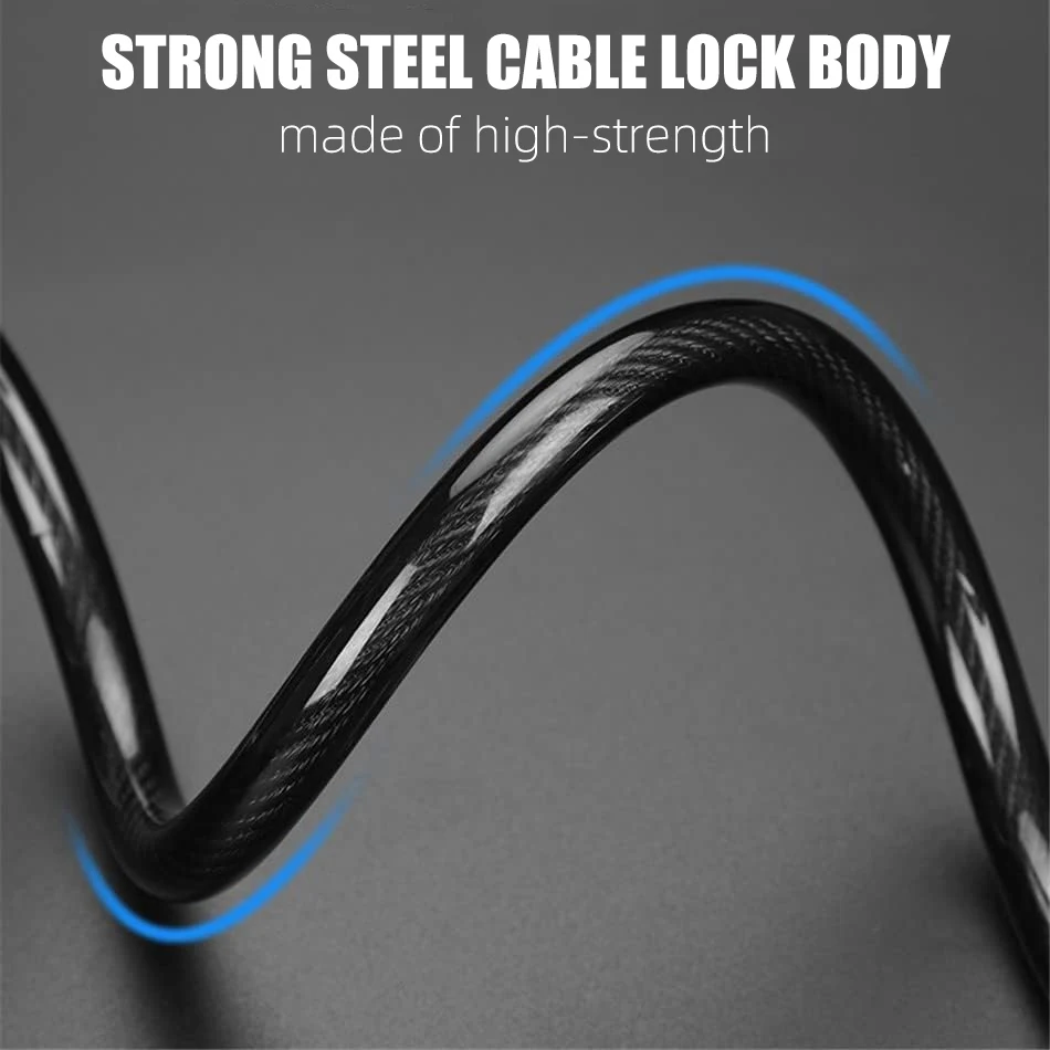 Heavy Duty motorcycle Bike scooter cuff Lock Bicycle Chain Lock Scooter Accessories part grip loop Electric Pedicab lock