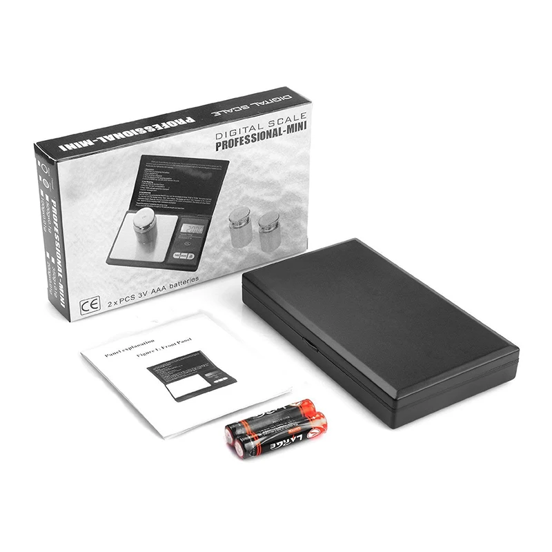 200g/500g 0.01g/0.1g Digital Weighing Gram Scales Jewelry Gold Balance Pocket Scale for Diamond Gold Electronic Scale