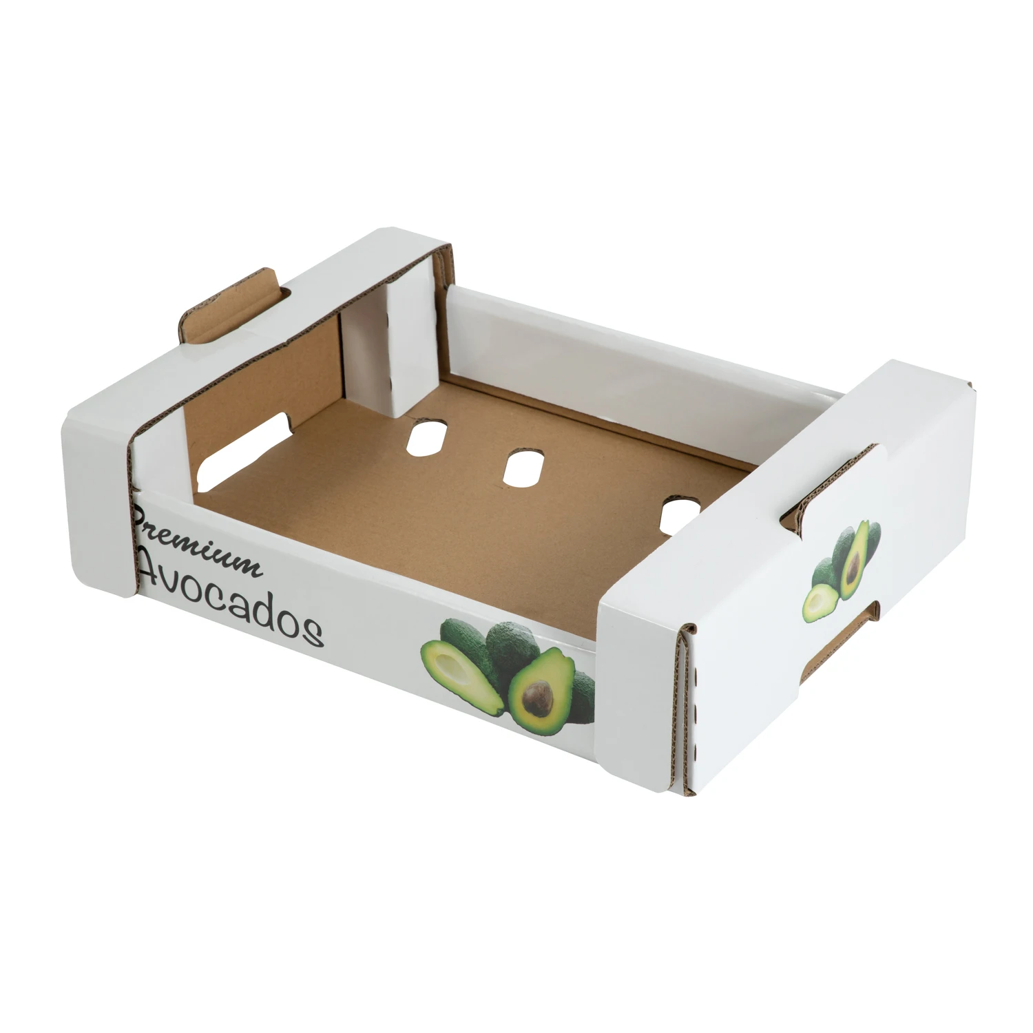Customizable high quality cold chainable corrugated vegetable and fruit crates