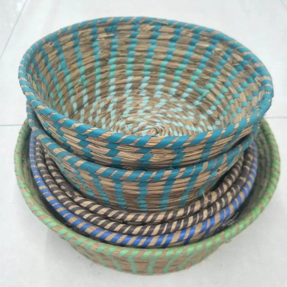 Custom Handmade Wicker Basket Gift Basket Laundry Basket with Handles